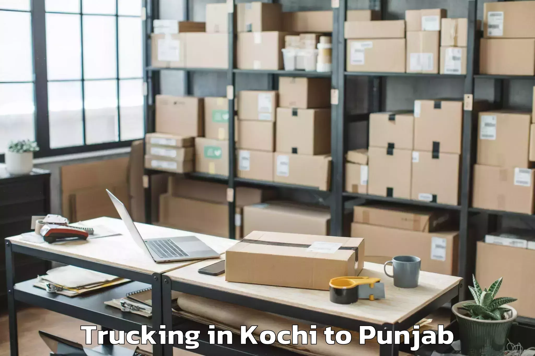 Kochi to Rimt University Mandi Gobindga Trucking Booking